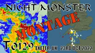 T0129 | Powerful Thunderstorm MONTAGE VERSION | 23rd Oct 2022 Exeter/Dawlish Devon UK
