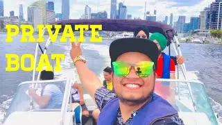 International student hiring  private boat in Australia Melbourne The anand Vlogger about Australia