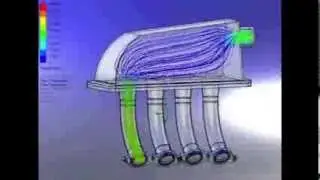 Intake Manifold Flow Simulation