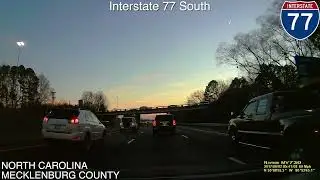 Drive - Charlotte, NC (South End) to Waxhaw, NC Full Drive via I-77