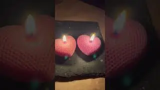 Be my Valentine | Burning Virtual Candles  | Two Hearts