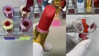 35 Lipsticks, One Quiet Mixing | Makeup Repair | ASMR | Mental Relaxation | Zero Waste