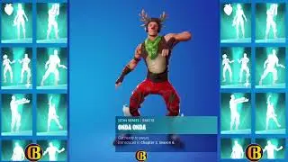 fortnite Red-nosed Ranger Skin Showcase With Icon Series Dances & Emotes | Fortnite  Series