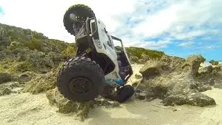 Axial Yeti 1/10 Rock Racer Crawling at Deadmans Cliffs with Upgraded Parts