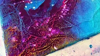 EASY Acrylic Abstract Art  On Canvas / Textured Sponge Painting