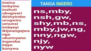 Ikinyarwanda Gusoma no kwandikwa ibihekane|Ukurikije ingero tlzirimo ibihekane|Give examples