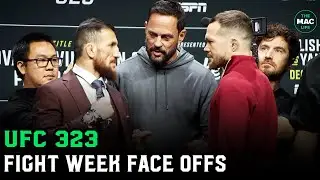 UFC 323 Press Conference Face Offs