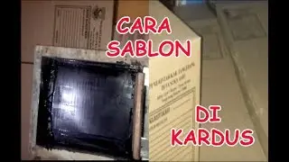 Tutorial cara sablon kertas kardus