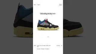 Unboxing union LA air jordan 4 off noir #sneakers #viral #jordan4 #shorts