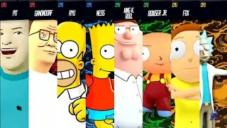 Cartoon Family Team Battle - Super Smash Bros Mods