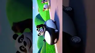 Panda Car Adventure 🐼🚘 | Funny & Cute Cartoon Story for Children #shortcartoon #kids #ducklingspro