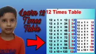 Learn 12 times table easy and fast way for kids .....