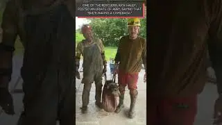 This dog was just rescued by cave explorers after she was reported missing 2 months ago.