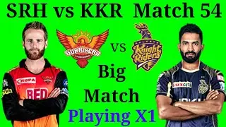 IPL 2018 Match-54 SRH vs KKR Playing X1 After Replacement