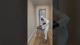 Spraying primer with the 390 cordless Graco paint sprayer #paintingbyjuan #gracopaintsprayers #paint