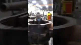 Turning cast iron trunnion on the nomura second