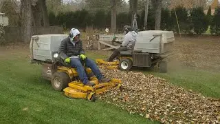 Dual Walker Mowers GHS Leaf Cleanup