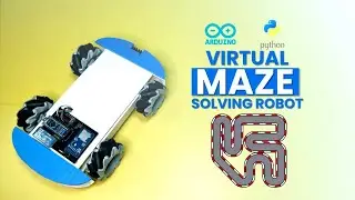 Python Virtual Maze Solver Robot || Autonomous Car || Python Arduino Path follower Robot ||