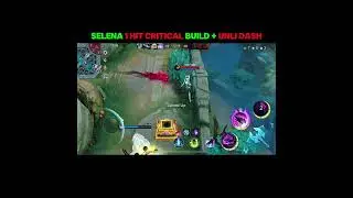 Selena New one hit critic build #mobilelegends #selenaml #shorts