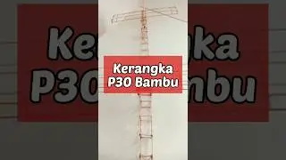 P30 BAMBU. Sudah Terpasang Semua Bagian #pesawattenagakaret #rubberpower #p30 #bambu #aeromodelling