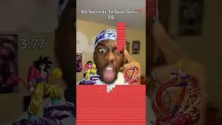 60 Seconds To Save Goku FROM GOKU⁉️😨(pt.2) #anime #dbz