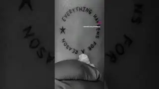 Everything happens for a reason | Let's Get inked | Boho Tattoos #gurgaon #tattoo #art #besttattoos