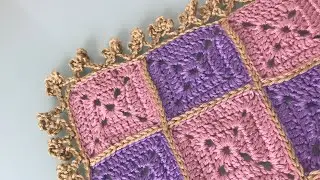 NAPPE DE DÎNETTE (parti 3) ou BORDURE  FACILE