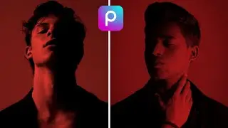 Red tone photo editing in PicsArt || studio like photos at home - Artistrajk