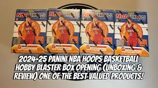2024-25 Panini NBA Hoops Basketball Hobby Blaster Box Opening (Unboxing & Review) Best Value Box out