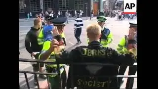 More protests ahead of G8 meeting, clashes with police