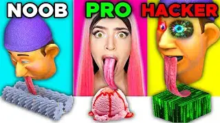 Noob vs MAX LEVEL in Crazy Lick Runner!