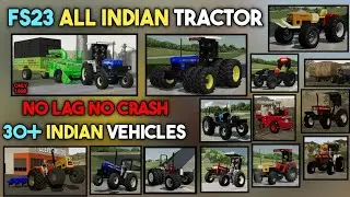  FS23 All Indian Tractor Modpack Download 🚜 | 30+ Assets, No Lag, Realistic Graphics