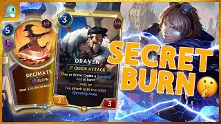 RANK #1 SECRET BURN Deck made by Riot Dev Rubin Zoo | Deck Guide + Masters Gameplay | (LoR)