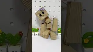 📦DIY Cardboard Ragdoll #creative #ideas