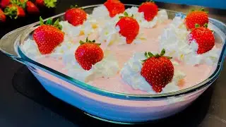 (5 Ingredients) Easy Dessert Pudding with Jelly #Shorts