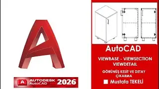 AutoCAD 3D Çizimden 2D Görünümler, Kesit ve Detay Alma | Adım Adım Anlatım Yöntem - 1