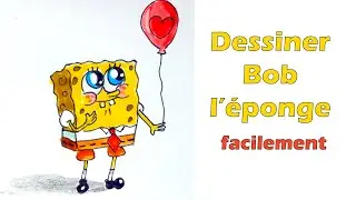 Comment dessiner Bob l &eacute;ponge facilement en couleur Dessin de SpongeBob