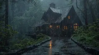 Heavy Rain Sounds Deep in the Forest | Powerful Nature Ambience for Deep Sleep and Relaxation