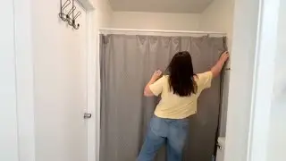 Everyone will be taking down their shower curtain when they see this GENIUS bathroom idea!