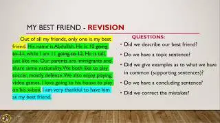 (ESL): My Best Friend - Writing a Descriptive Paragraph