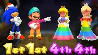 Mario Party 9 Boss Rush All Boss Battle Minigames Play As Sonic (Master COM)