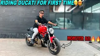 Riding My Dream &lsquo;Ducati&rsquo; for First Time- Moster 821🔥 | Crazy Power & 90&bull; V Twin Sound🫨🔥