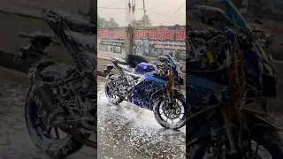Sports Bike Lover || Bike Cleaning Video in Radha Washing Centre #trending #shortsvideo #sports #yt