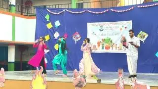 Sankranti celebrating with my students in Alpha Gen School 