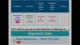 TSRJC 2022 RESULTS LATEST UPDATE