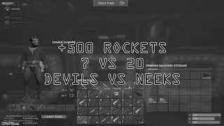 DEFENDING A +500 ROCKET RAID ON ATLAS 5X EU | 7 VS 20 | DEVILS VS NEEKS