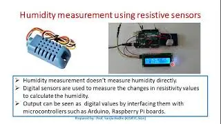Humidity measurement using Resistive Sensor