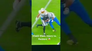 Khalil Mack elbow injury! #raiders #chargers #injury #espn