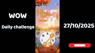 Wow Daily Puzzle October 27 2025 Answers | Wow Daily Puzzle Answers