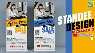 How To Design a Standee in CorelDRAW  |  Modern Standee Design & Printing